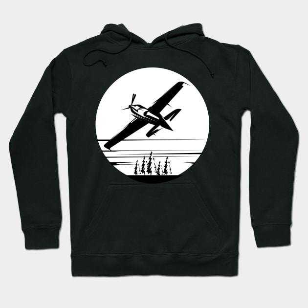 Aircraft Aviator Hoodie by MARGARIYAH